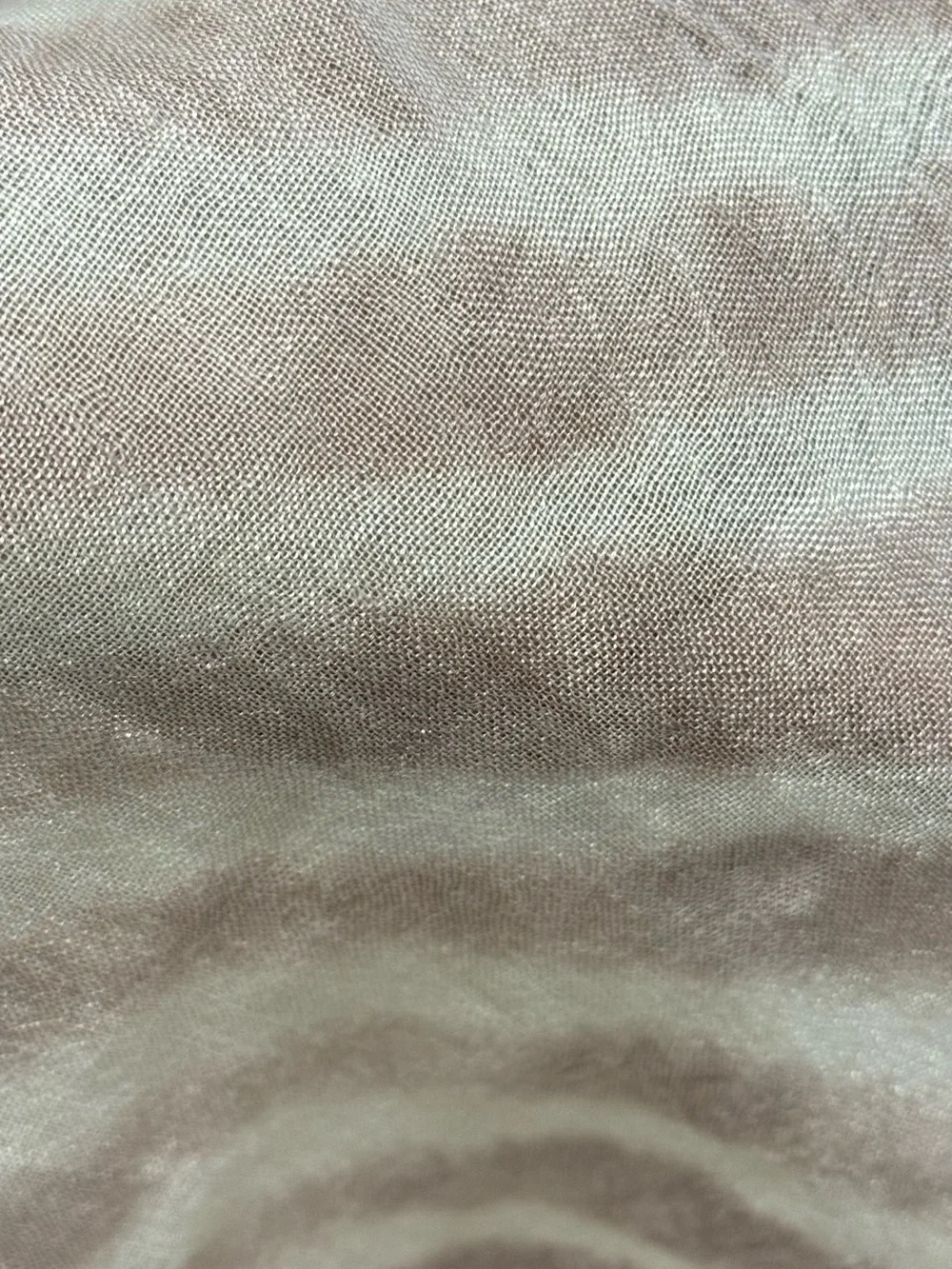 Chicos tie dye Beige & Cream Striped Lightweight Shawl
